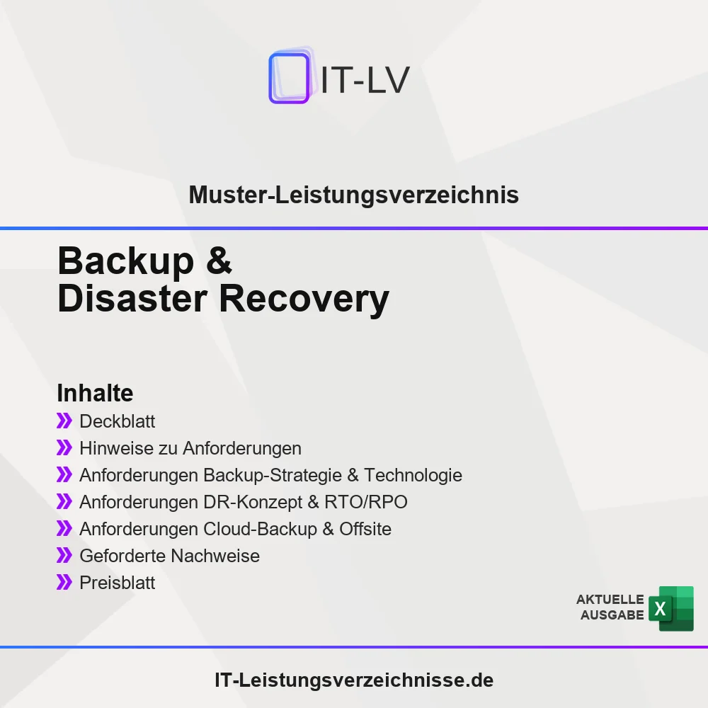 Inhaltsübersicht Muster-LV Backup DR