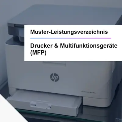 Muster-LV Drucker und Multifunktionsgeräte öffentliche Beschaffung BSI