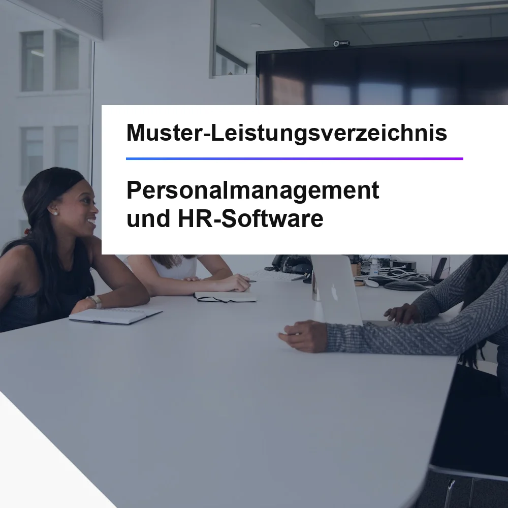 Muster-LV Personalmanagement und HR-Software &ouml;ffentliche Ausschreibung