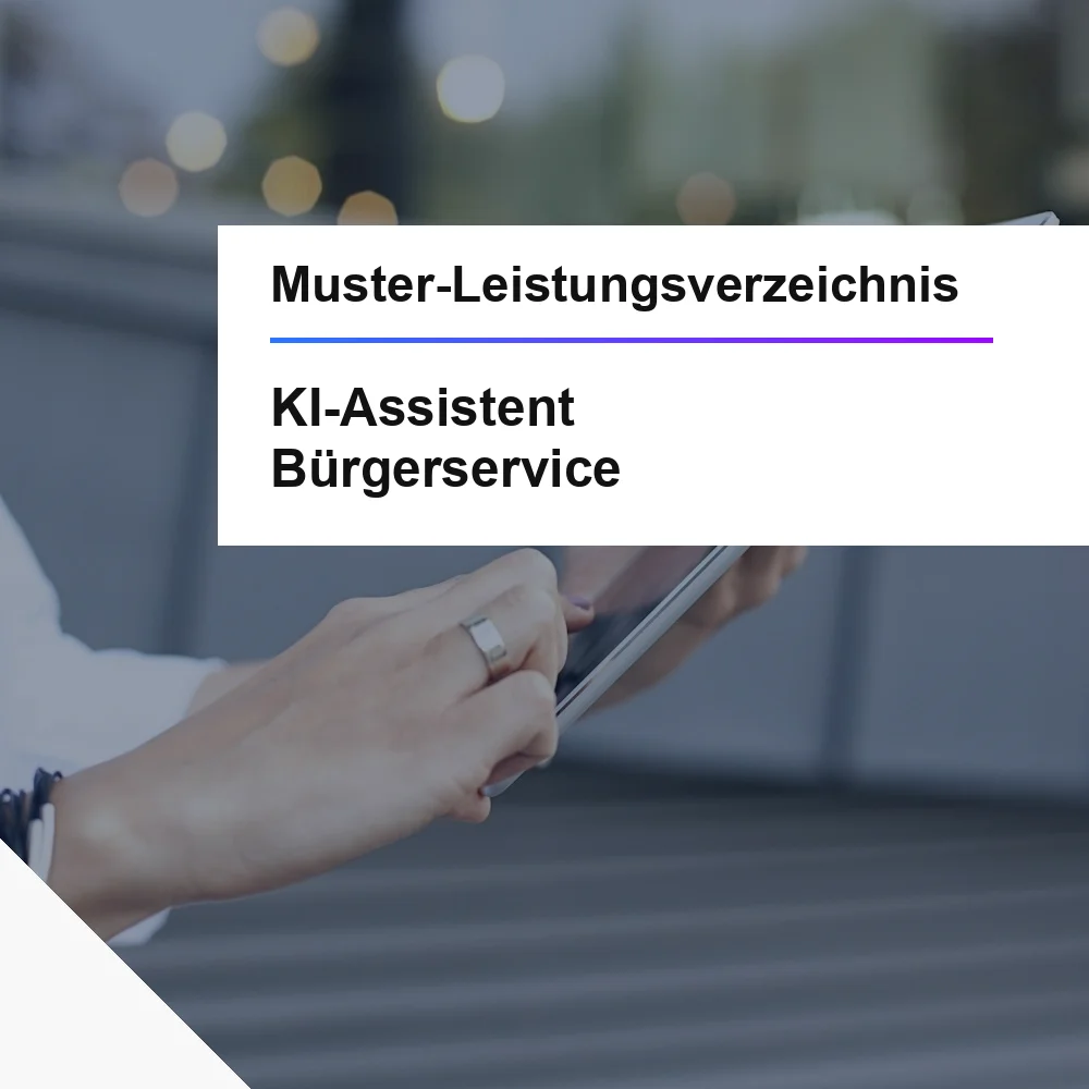 Muster-LV KI-Assistent Buergerservice oeffentliche Ausschreibung