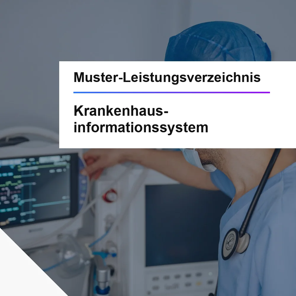Muster-LV Krankenhausinformationssystem KIS &ouml;ffentliche Ausschreibung
