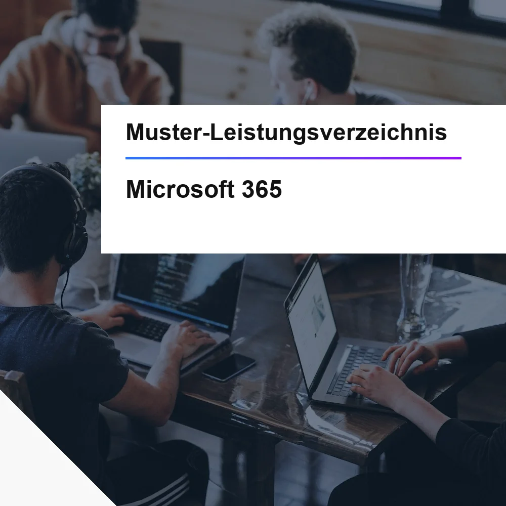 Muster-LV Microsoft 365 öffentliche Beschaffung Ausschreibung