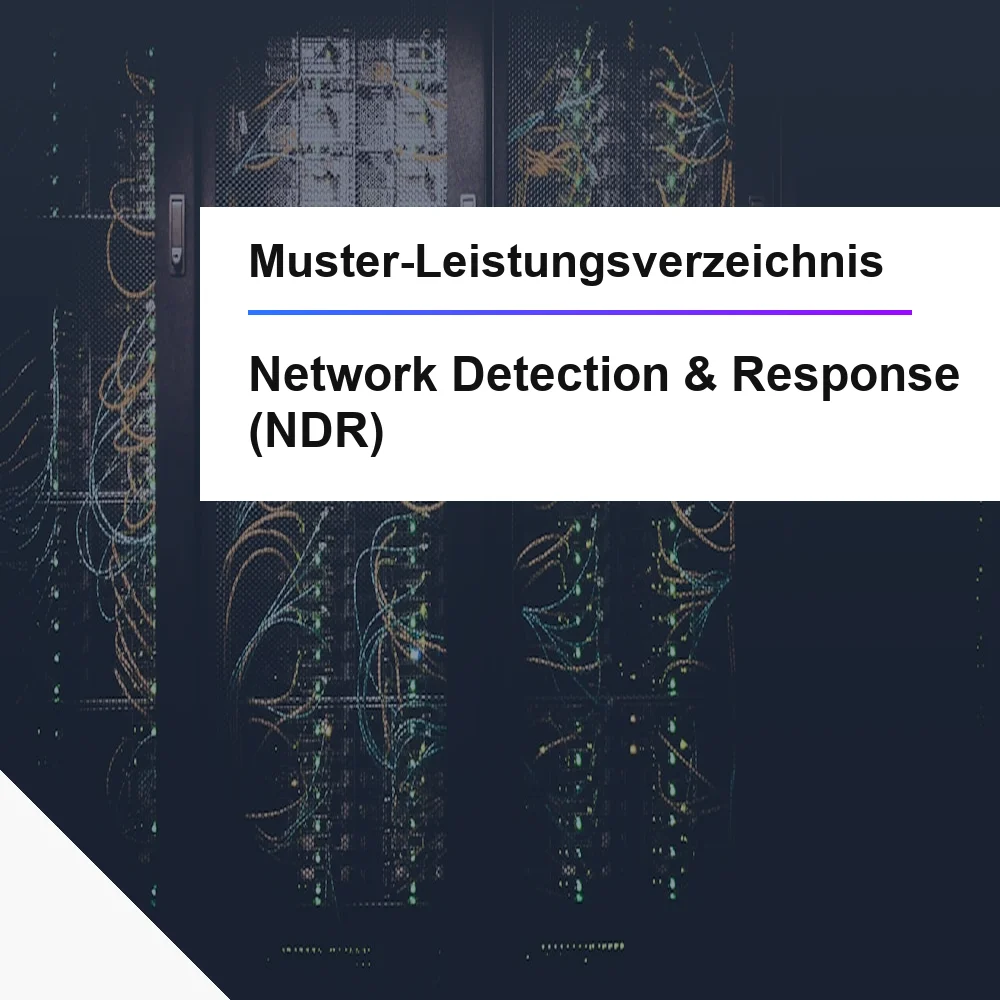Muster-LV NDR Network Detection öffentliche Ausschreibung
