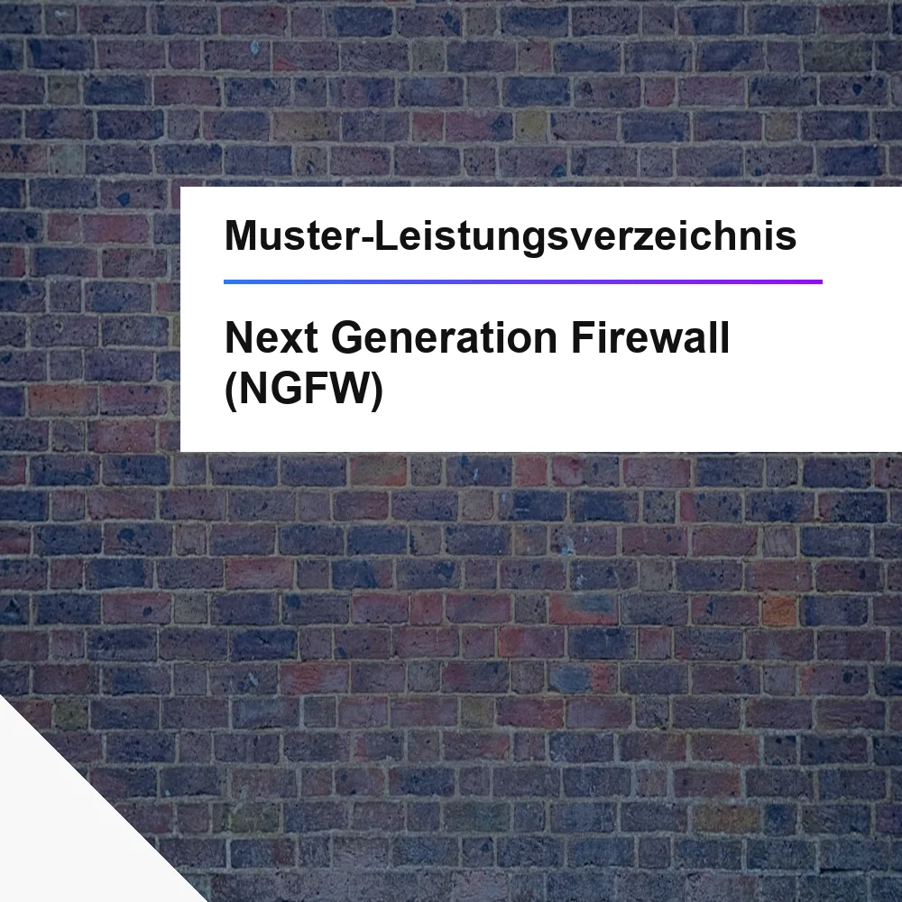 Muster-LV NGFW Next-Generation Firewall öffentliche Ausschreibung