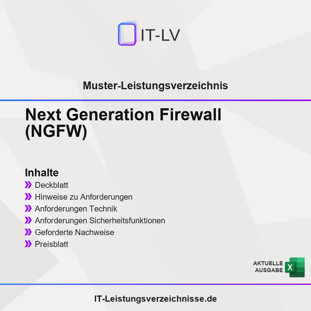 Inhaltsübersicht Muster-LV NGFW Firewall Inhaltsübersicht Muster-LV NGFW Firewall