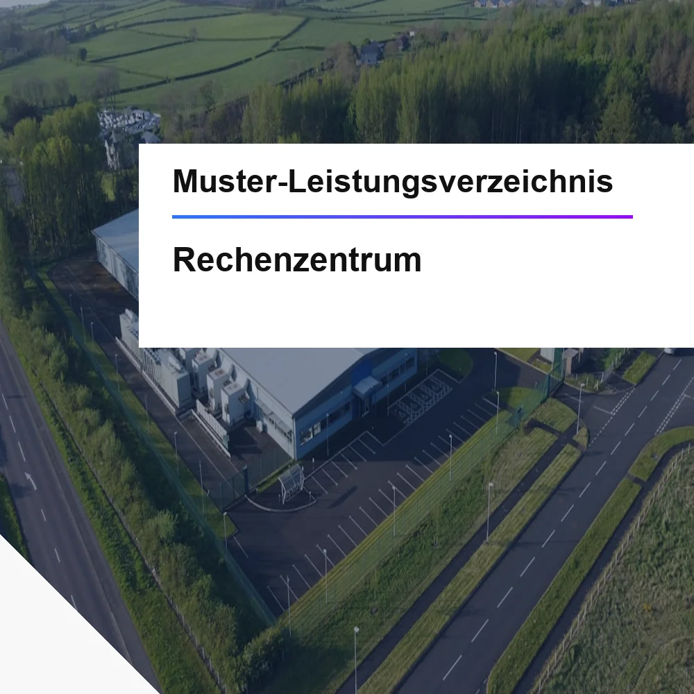 Muster-LV Rechenzentrum RZ-Betrieb öffentliche Ausschreibung
