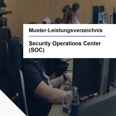 Muster-LV SOC Security Operations Center öffentliche Ausschreibung