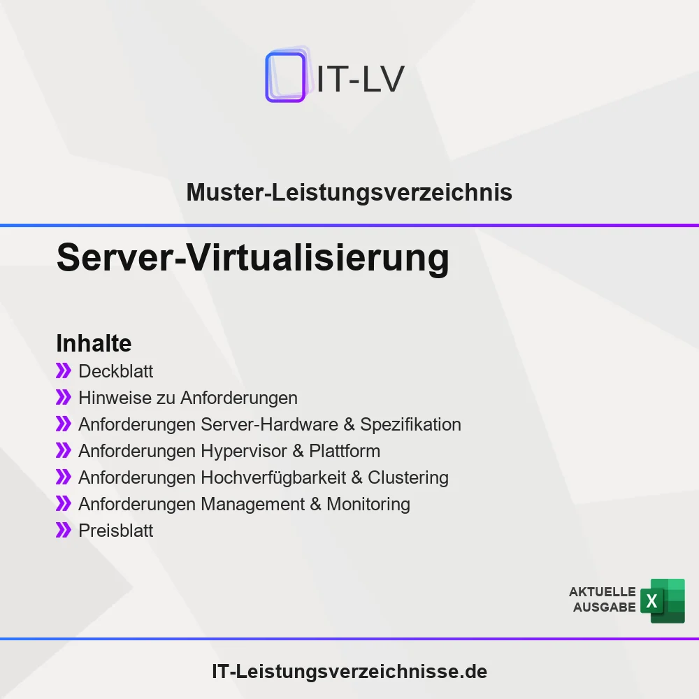 Inhaltsübersicht Muster-LV Server Virtualisierung