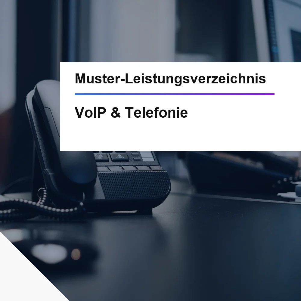 Muster-LV VoIP Telefonie Unified Communications öffentliche Beschaffung