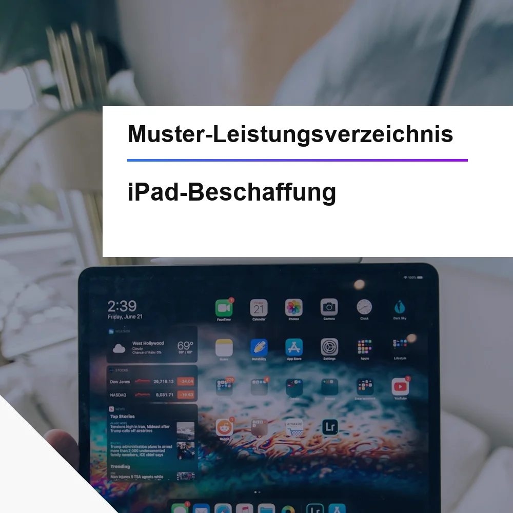 Muster-LV iPad-Beschaffung inkl. Zubehör MDM öffentliche Beschaffung