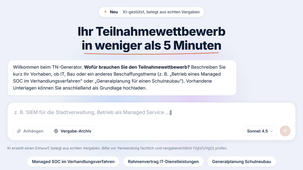 KI-Teilnahmewettbewerb-Generator
