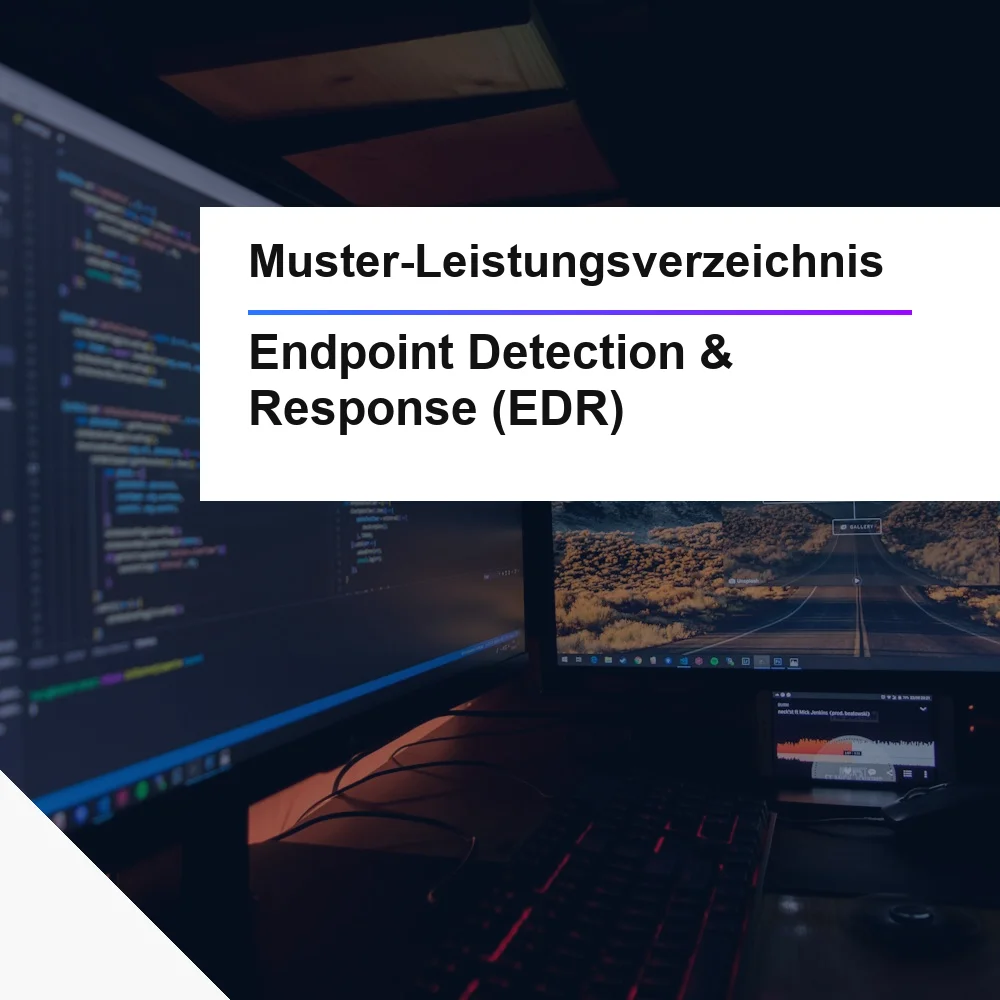 Muster-Leistungsverzeichnis Endpoint Detection and Response (EDR), öffentliche Ausschreibung