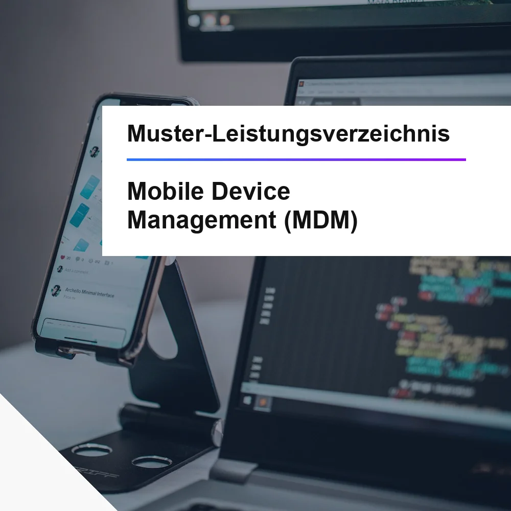 Muster-LV MDM Mobile Device Management öffentliche Ausschreibung