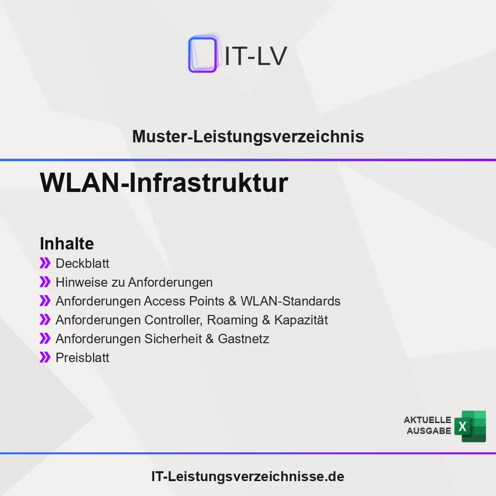 Inhaltsübersicht Muster-LV WLAN-Infrastruktur